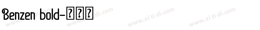 Benzen bold字体转换